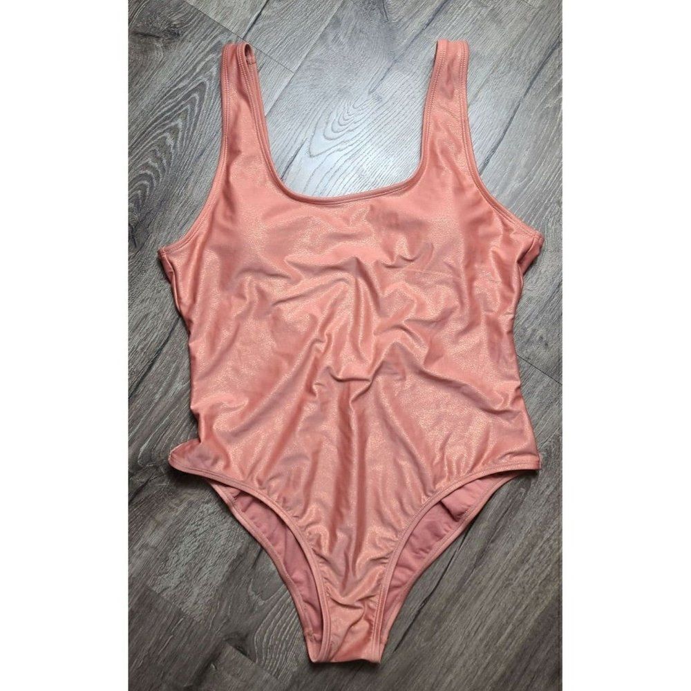 Rue Blue Brazilian One Piece Swimsuit Women's Size Large